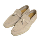 Loro Piana Summer Charms Walk Loafer Pearl Powder 39
