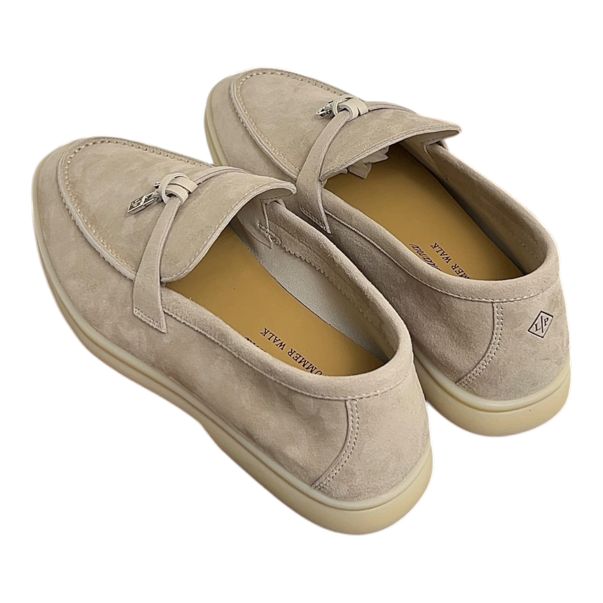 Loro Piana Summer Charms Walk Loafer Pearl Powder 39
