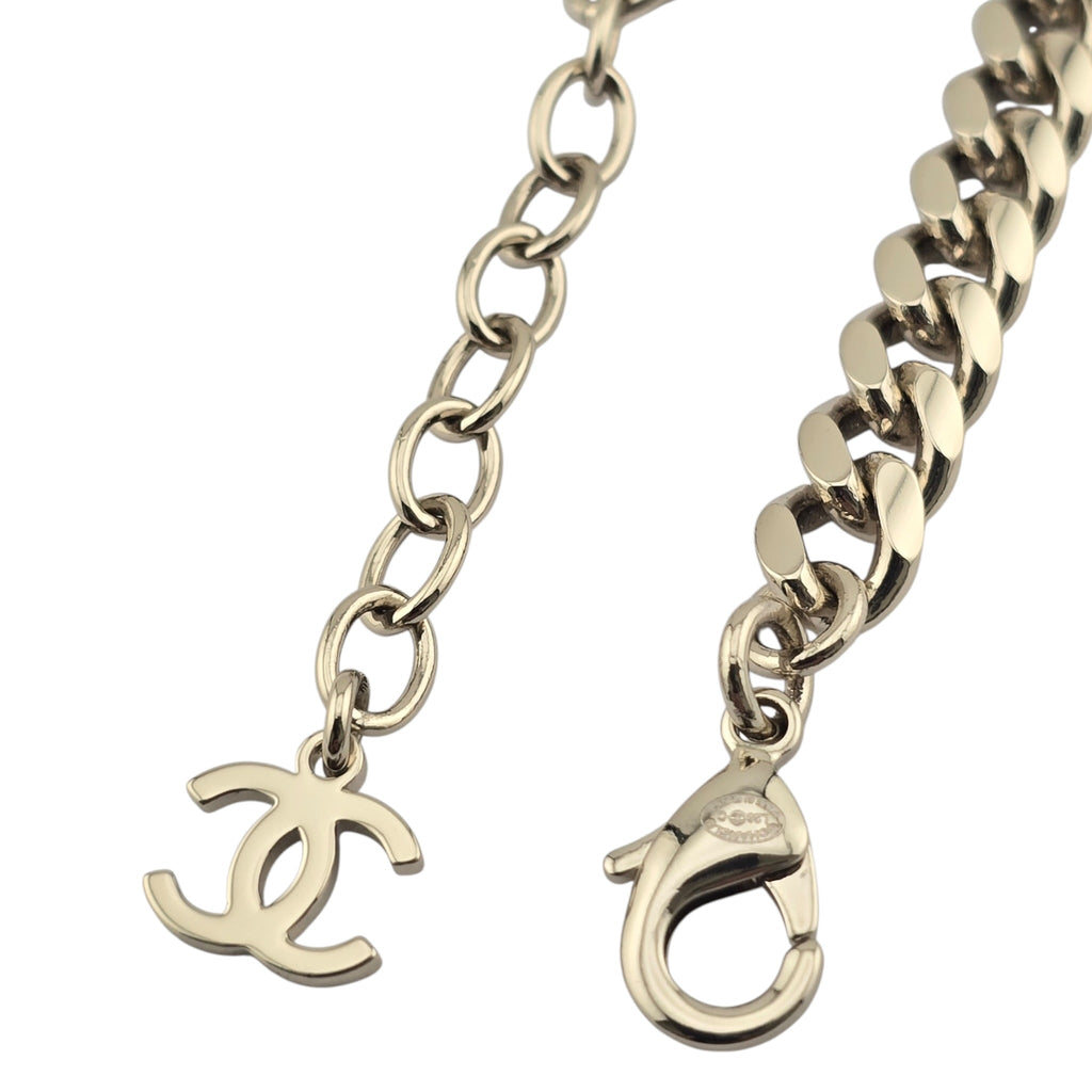 Chanel CC Gold Black Enamel Bracelet 2025 CHANEL