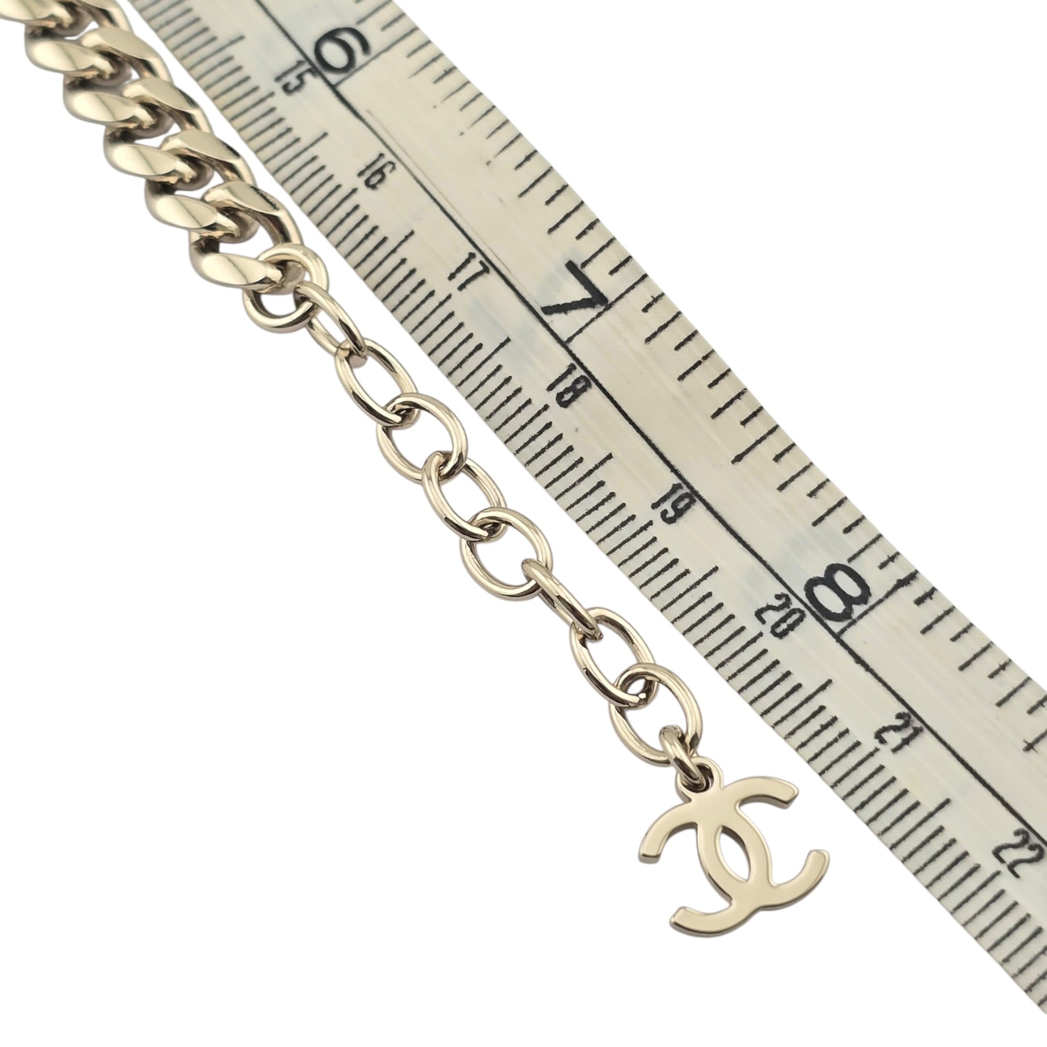 Chanel CC Gold Black Enamel Bracelet 2025 CHANEL