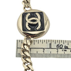 Chanel CC Gold Black Enamel Bracelet 2025 CHANEL