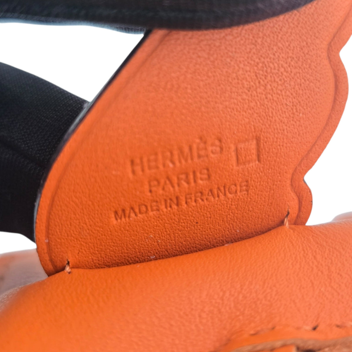 Hermès Rodeo Pegase Orange Leather and Alligator Touch PM Bag Charm