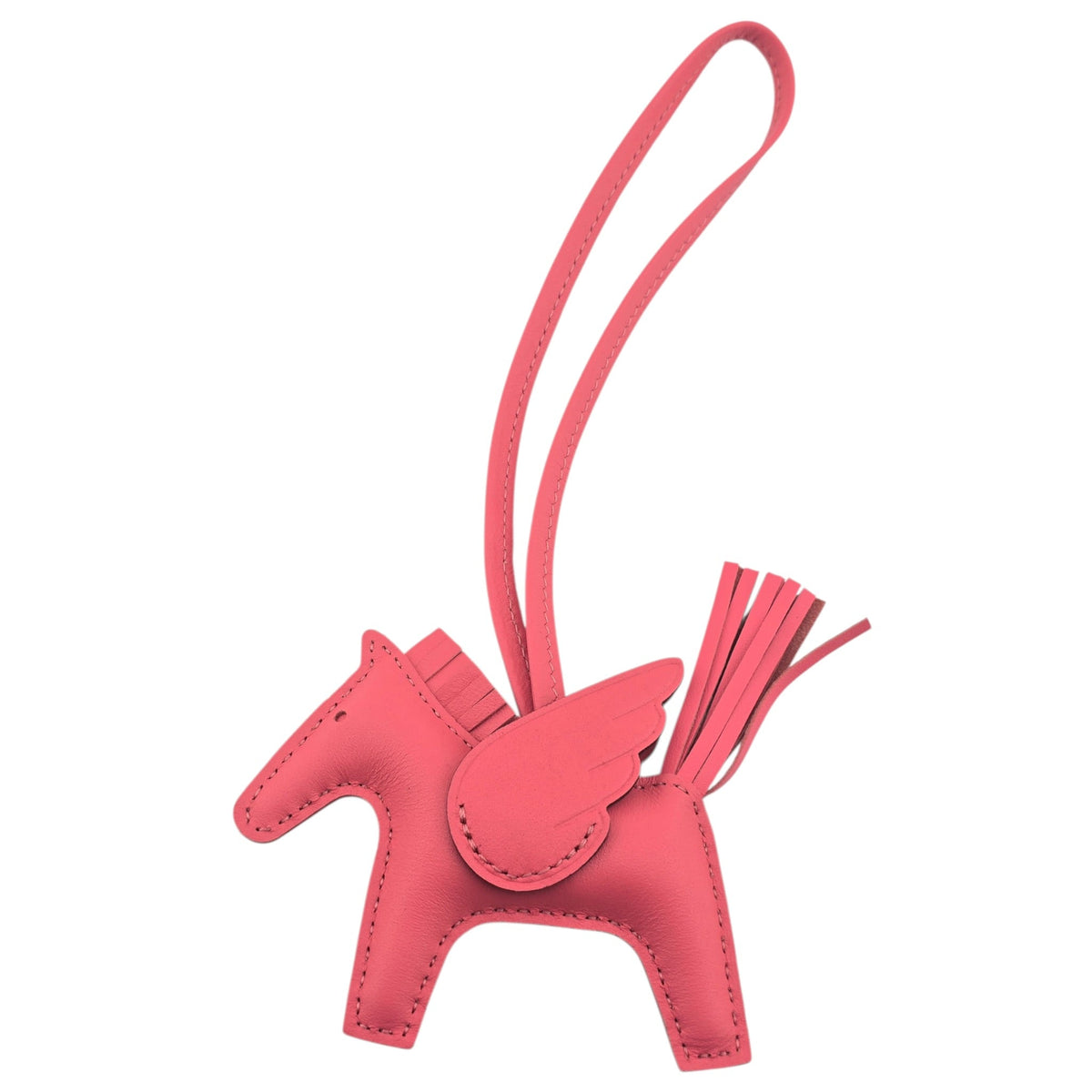 Hermès Rodeo Pegase PM Bag Charm Rose Azalee