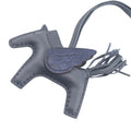 Hermès Rodeo Pegase Bleu Saphir Leather and Alligator Touch PM Bag Charm