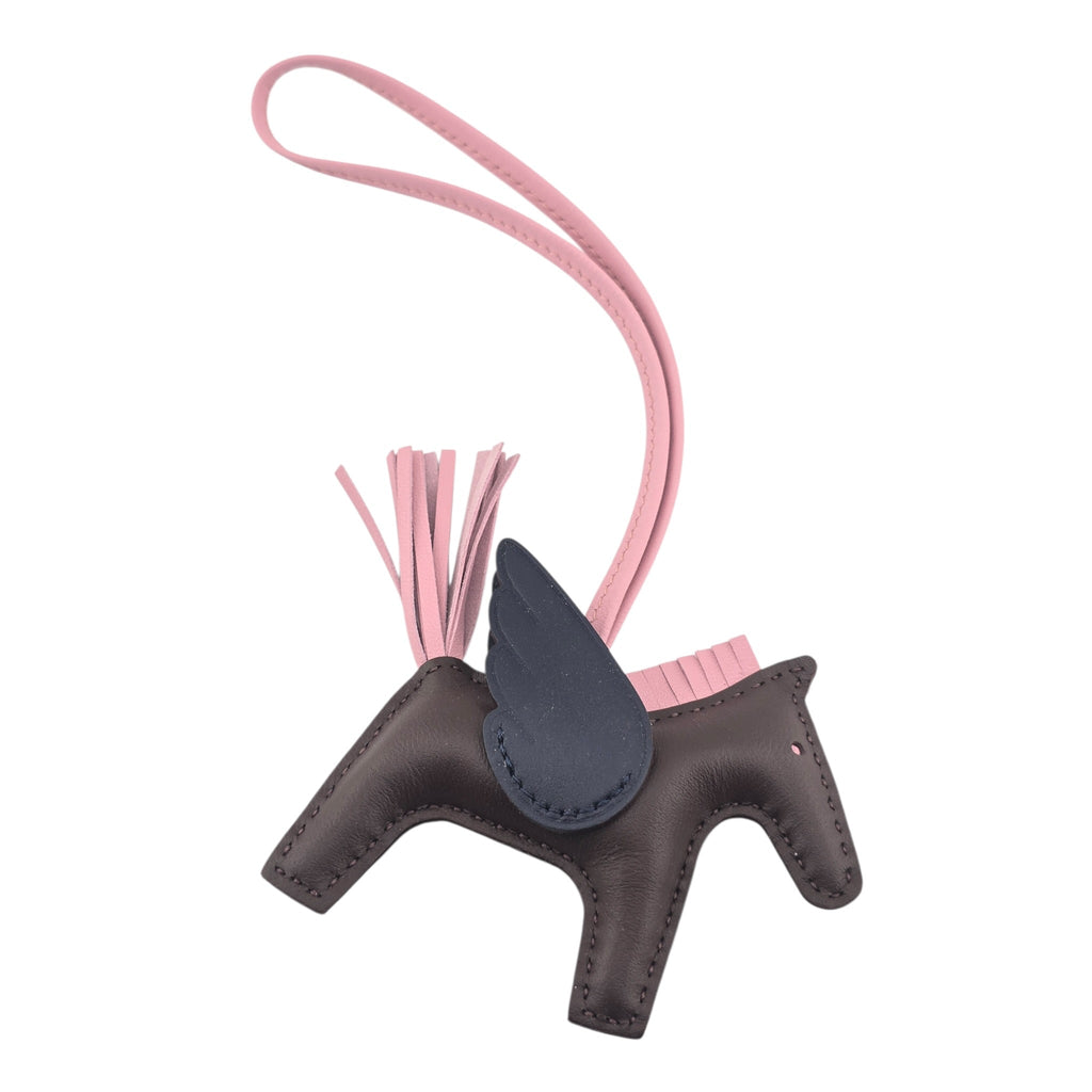 Hermès Rodeo Pegase PM Bag Charm Rouge Sellier/Mauve Sylvestre/Bleu Saphir