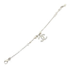 Chanel CC Silver Faux Pearl Bracelet 2024 CHANEL