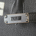 Hermès Birkin 25 Noir Togo Palladium Hardware HERMES