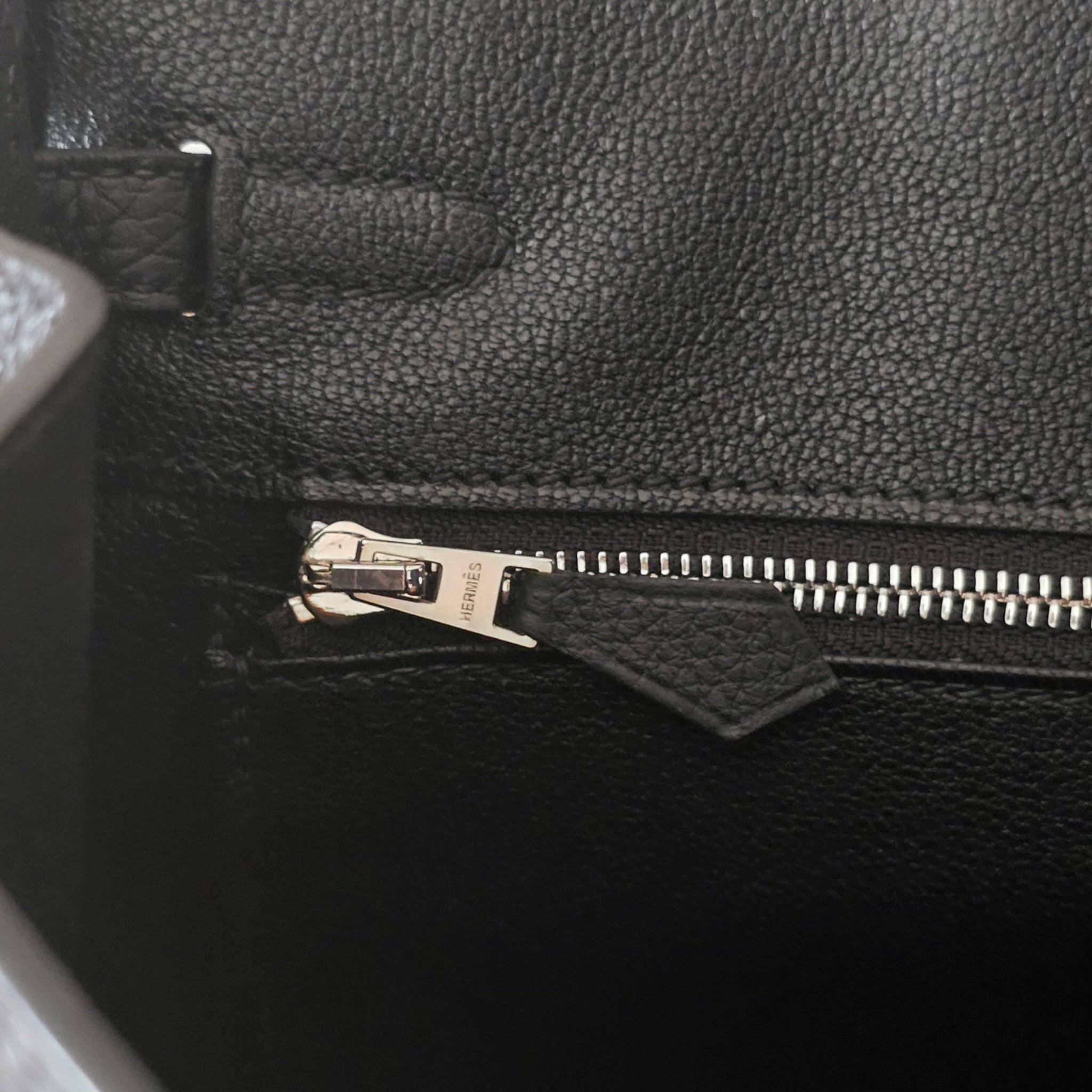 Hermès Birkin 25 Noir Togo Palladium Hardware HERMES