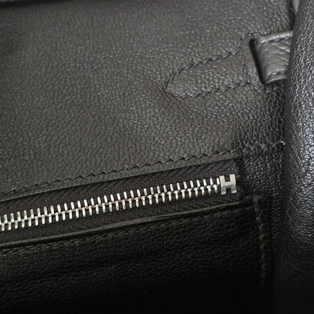 Hermès Birkin 25 Noir Togo Palladium Hardware HERMES
