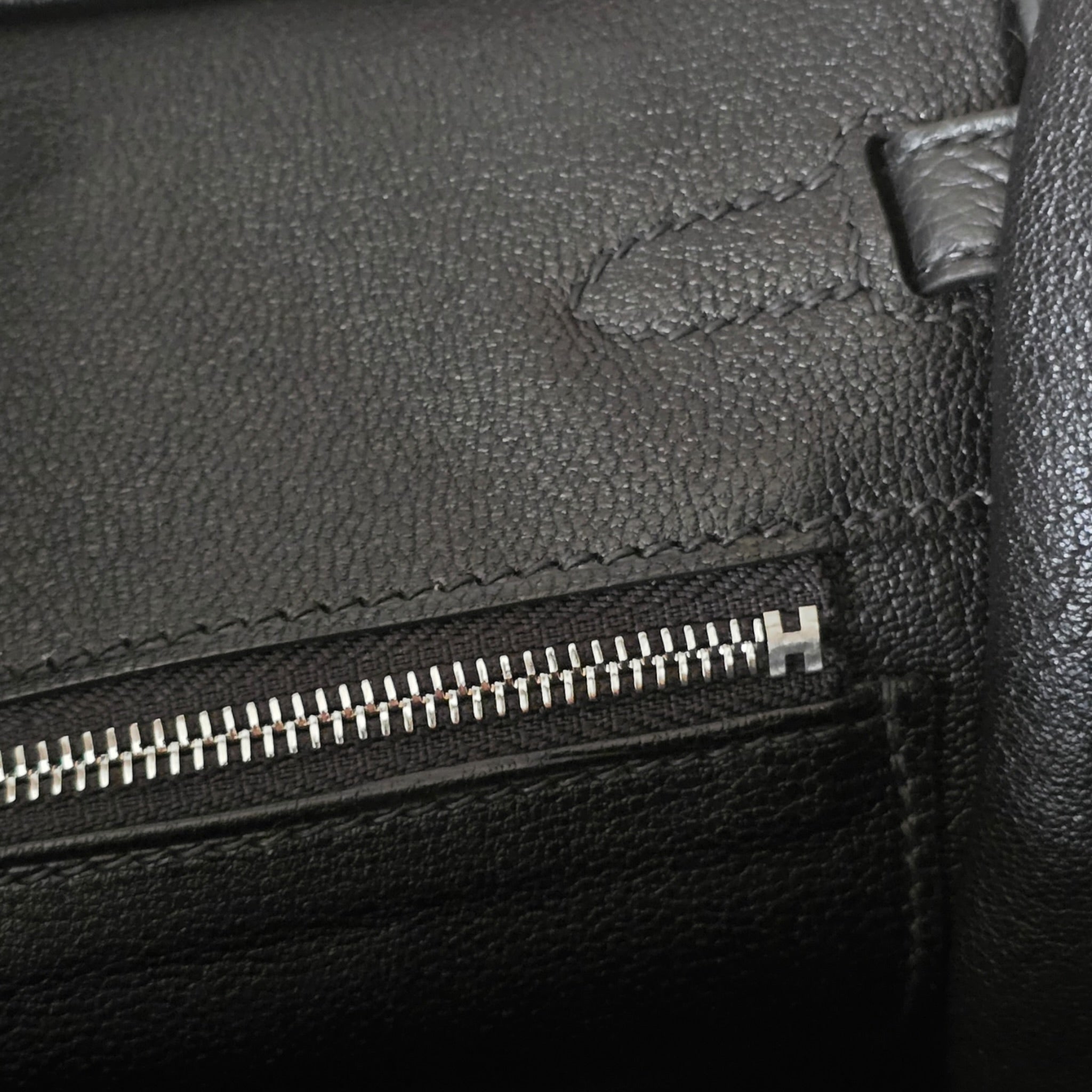 Hermès Birkin 25 Noir Togo Palladium Hardware HERMES