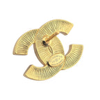 Chanel CC Metal Resin Logo Stud Earrings Gold Black 2025 CHANEL