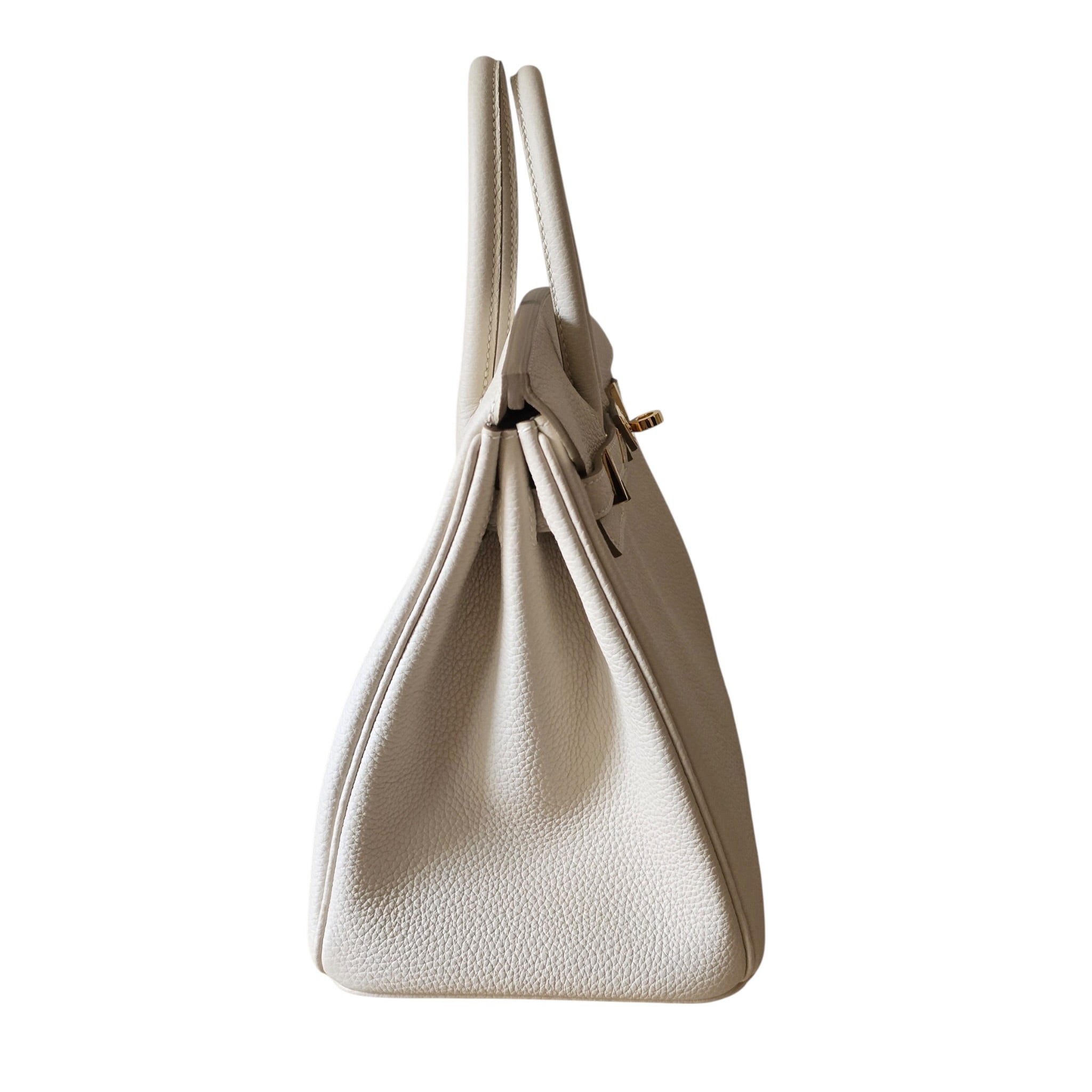 Hermès Birkin 25 Craie Togo Gold Hardware HERMES