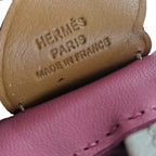 Hermès Rodeo Pegase PM Bag Charm Pink/Beige/Gold