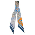 Hermes Silk Twilly Objets de Curiosite Blue