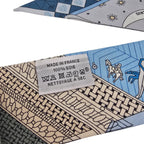 Hermes Silk Twilly Objets de Curiosite Blue