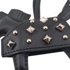 Hermès Rodeo Robeo Rock Studded Bag Charm PM Noir Lambskin