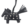 Hermès Rodeo Robeo Rock Studded Bag Charm PM Noir Lambskin