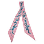 Hermes Silk Twilly Chevaux en Liberté