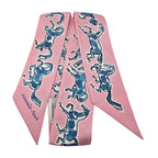 Hermes Silk Twilly Chevaux en Liberté