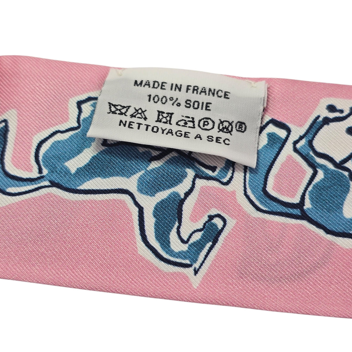 Hermes Silk Twilly Chevaux en Liberté