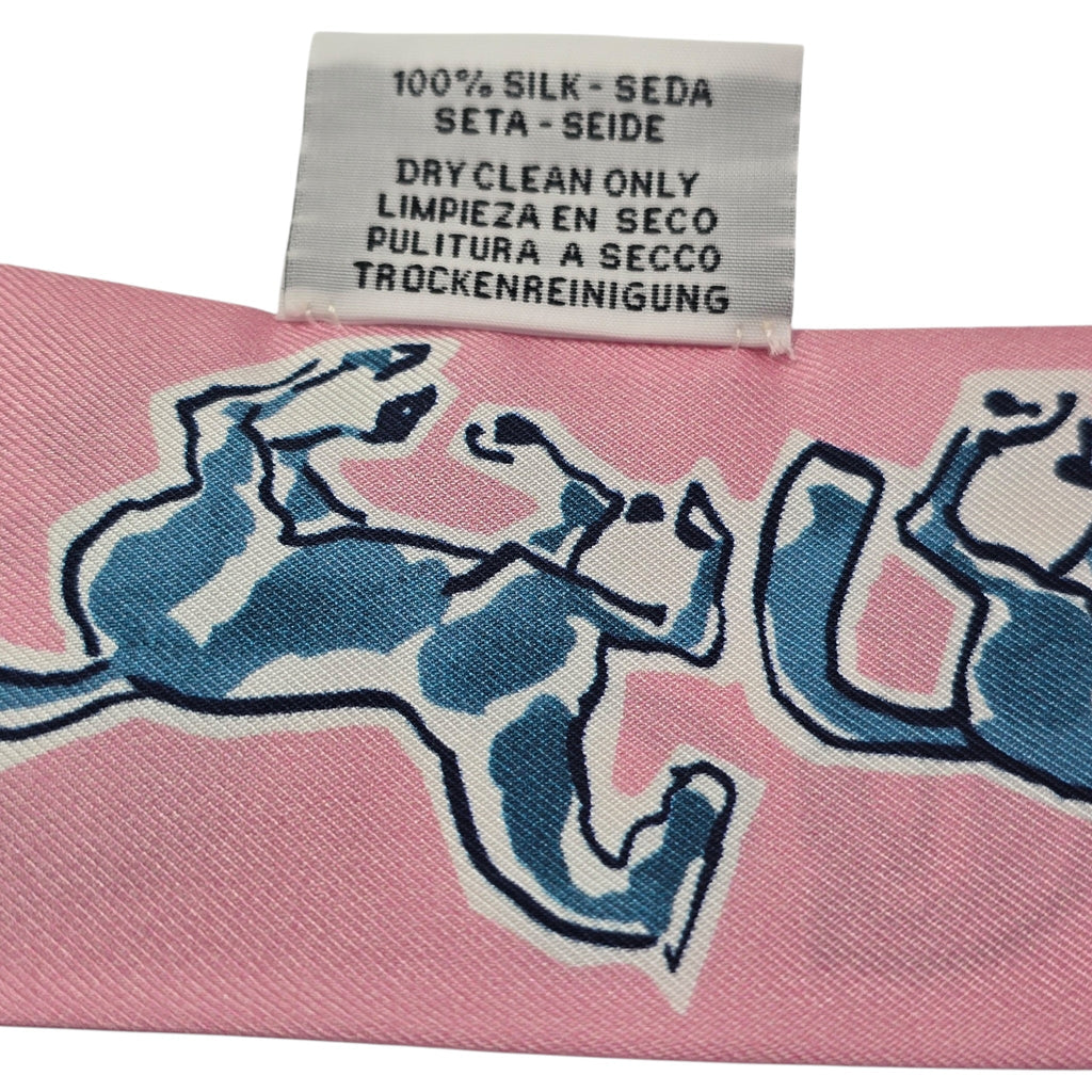 Hermes Silk Twilly Chevaux en Liberté