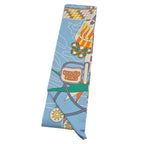 Hermes Silk Odyssey Twilly Beige Bleu Ciel Jaune Vif