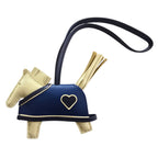 Hermès Rodeo Robeo Coeur Bag Charm PM Jaune Milton/Bleu Nuit/Bleu Tie