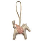 Hermès Rodeo Pegase Craie / Rose Sakura Leather and Alligator Touch PM Charm Bag