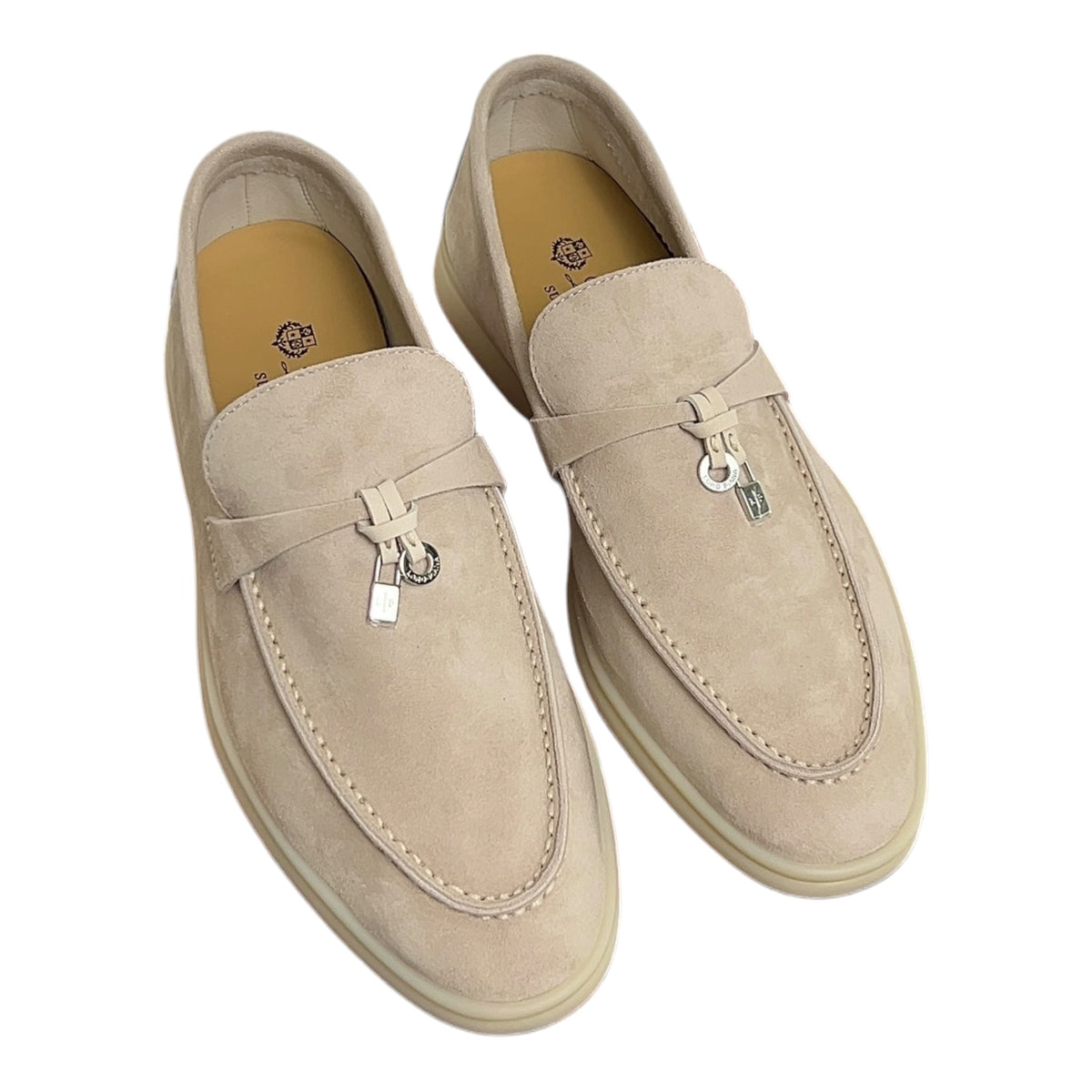 Loro Piana Summer Charms Walk Loafer Pearl Powder 39