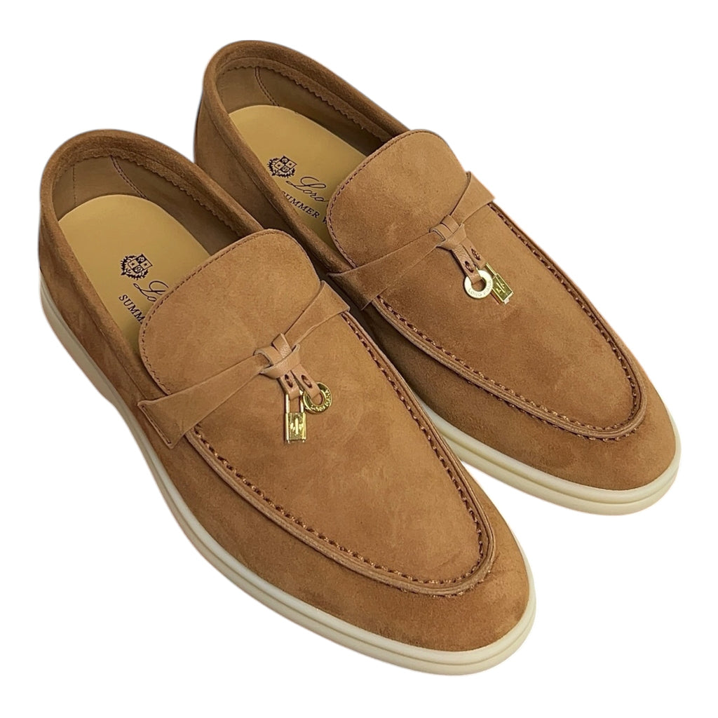 Loro Piana Summer Charms Walk Loafer Vicuna 39