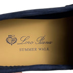 Loro Piana Summer Charms Walk Loafer Navy Blue 39