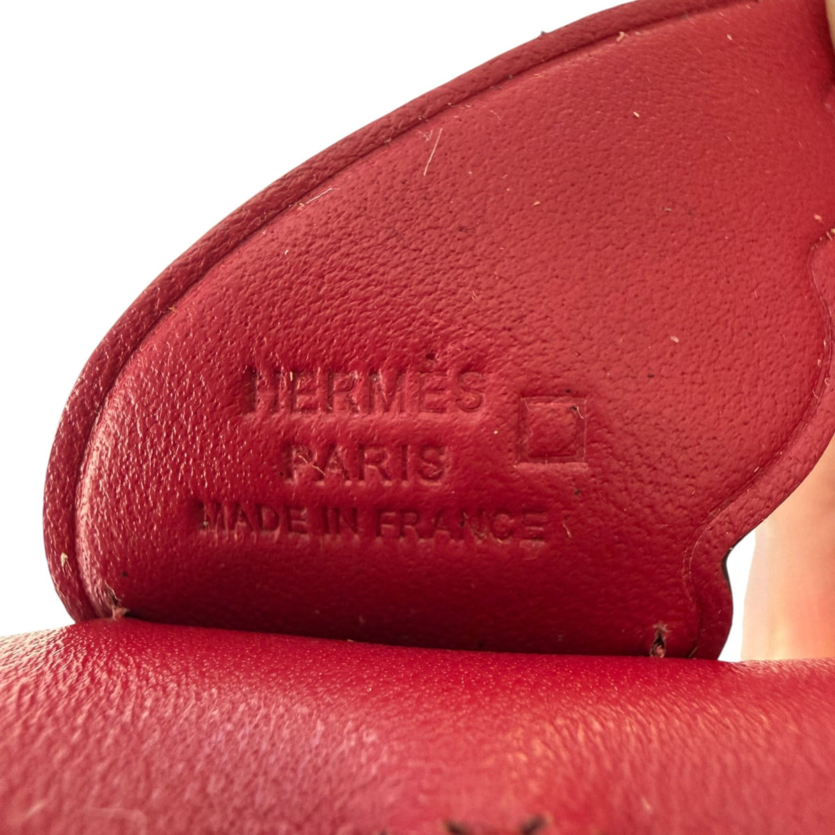 Hermès Rodeo Pegase Rubis Leather and Alligator Touch PM Charm Bag