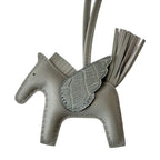 Hermès Rodeo Pegase Gris Perle Leather and Alligator Touch PM Charm Bag