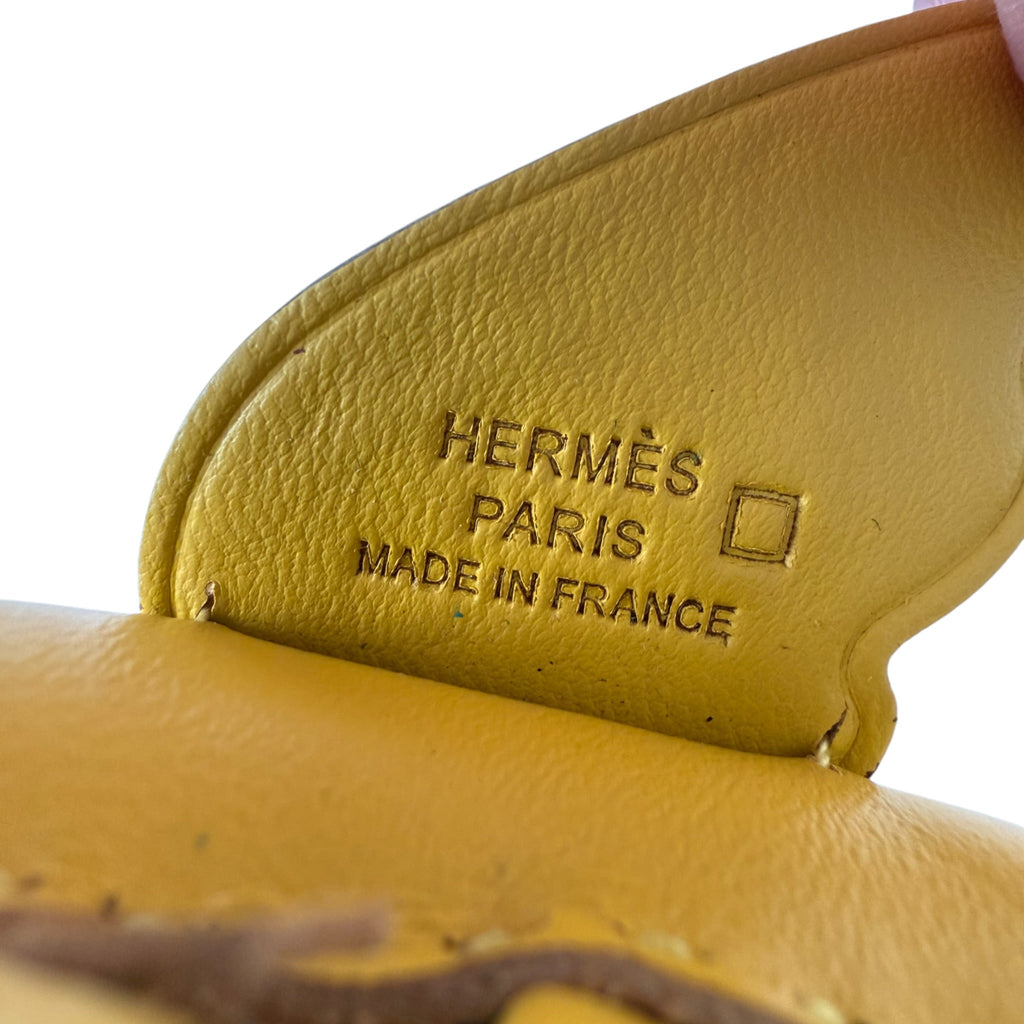 Hermès Rodeo Pegase Jaune Ambre Leather and Alligator Touch PM Charm Bag