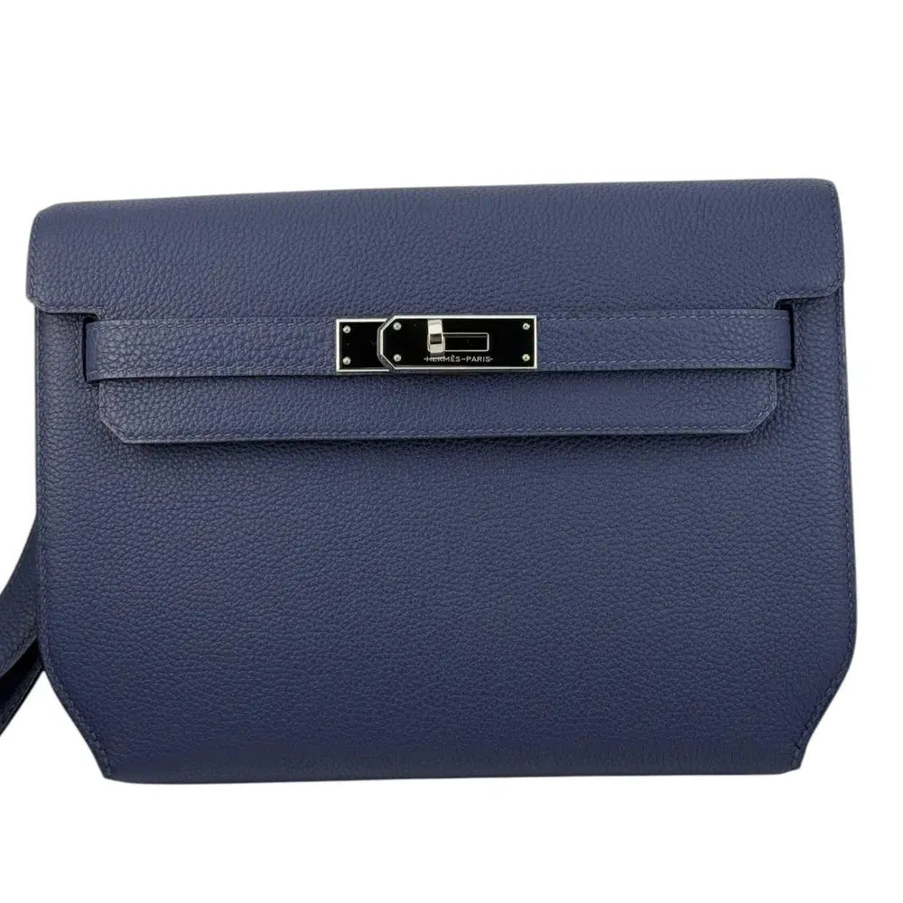 Hermes Kelly Depeches 25 Bleu Saphir Togo PHW