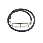 Hermès Roulis Double Tour Black (Noir) Silver - T2 HERMES