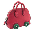 Hermes Bolide On Wheels Bag Charm Rose Extreme HERMES