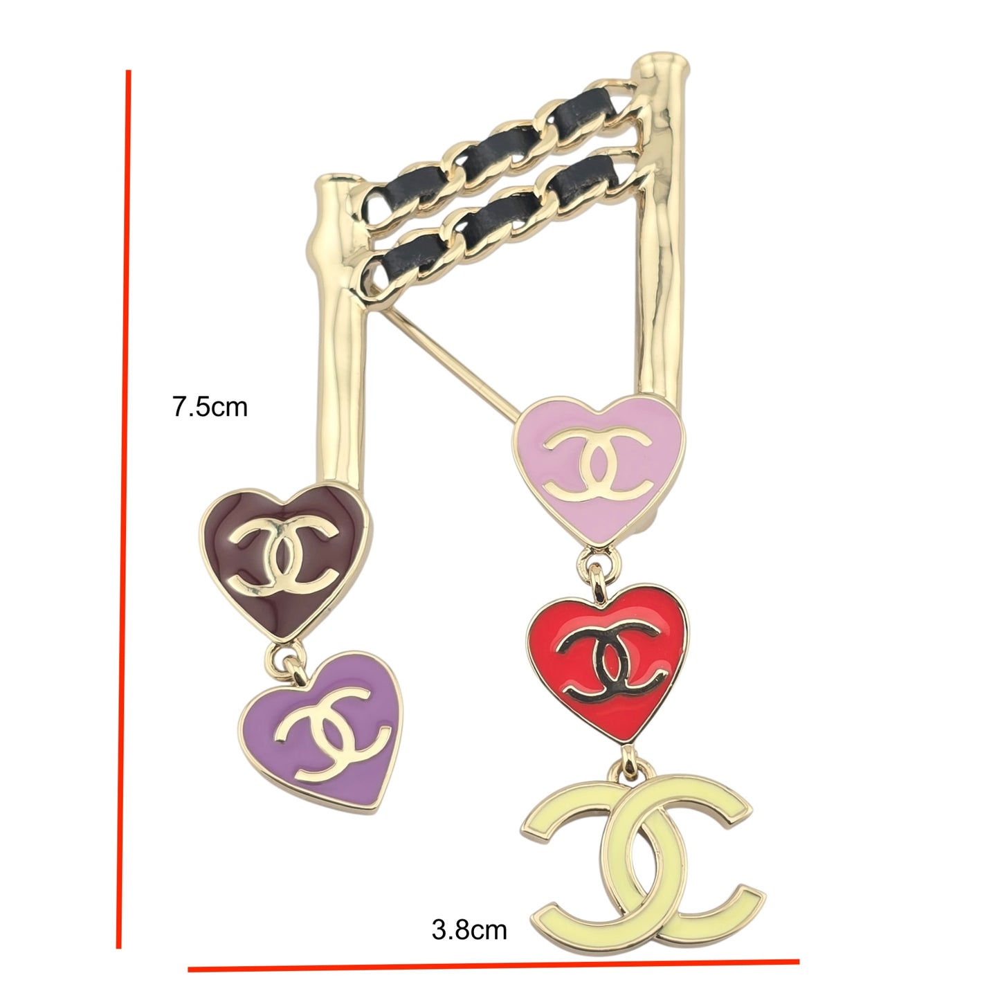 CHANEL MUSIC NOTE CC BROOCH 24A