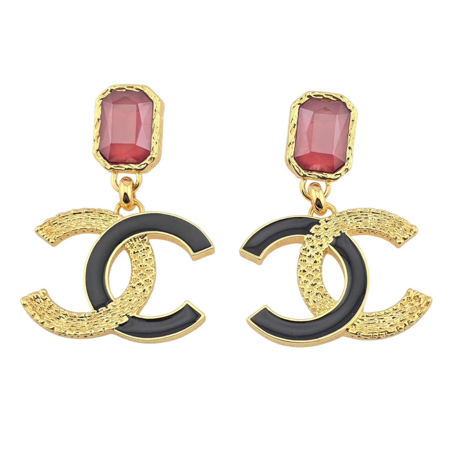 CHANEL PENDANT DROP CC EARRINGS B24