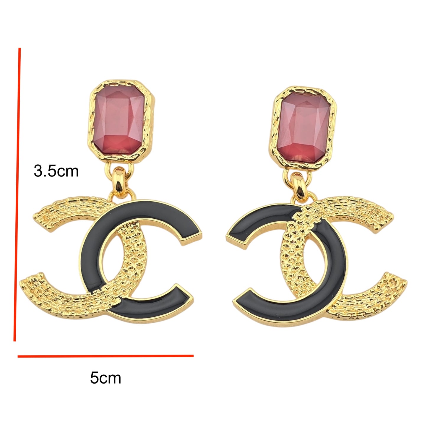 CHANEL PENDANT DROP CC EARRINGS B24