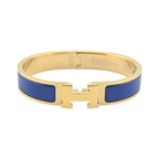 Hermes Clic H Bracelet Bleu Royal Gold GM