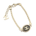 Chanel CC Gold Black Enamel Bracelet 2025