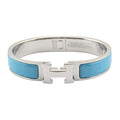 Hermes Clic H Bracelet Bleu Du Nord Palladium GM
