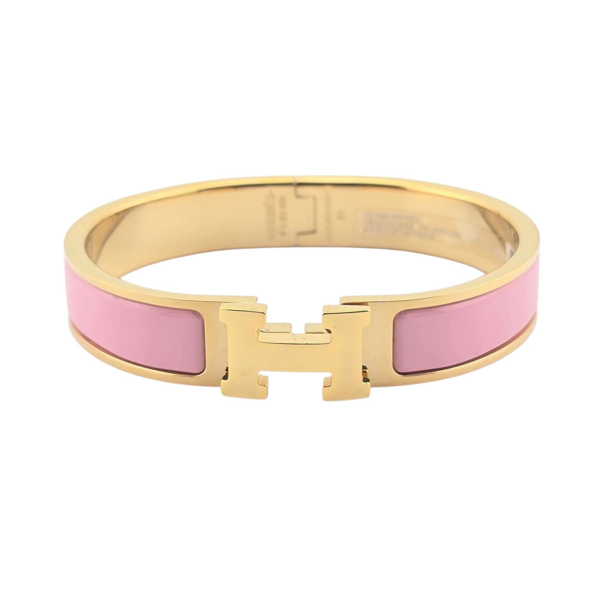 Hermes Clic H Bracelet Pink Gold GM