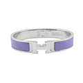 Hermes Clic H Bracelet Purple Lilas Palladium GM