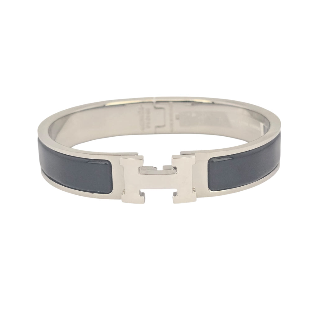 Hermes Clic H Bracelet Black Noir Palladium GM