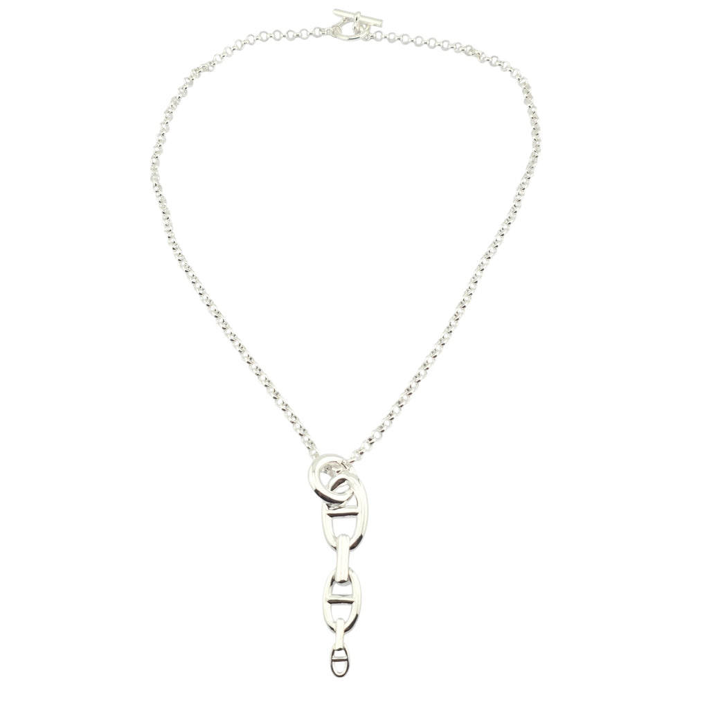 Hermes Chaine d'Ancre Enchainee Pendant Large Model