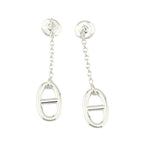 Hermes Farandole Sterling Silver Earrings Medium