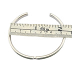 Hermes Olympe Palladium White Leather Bracelet HERMES