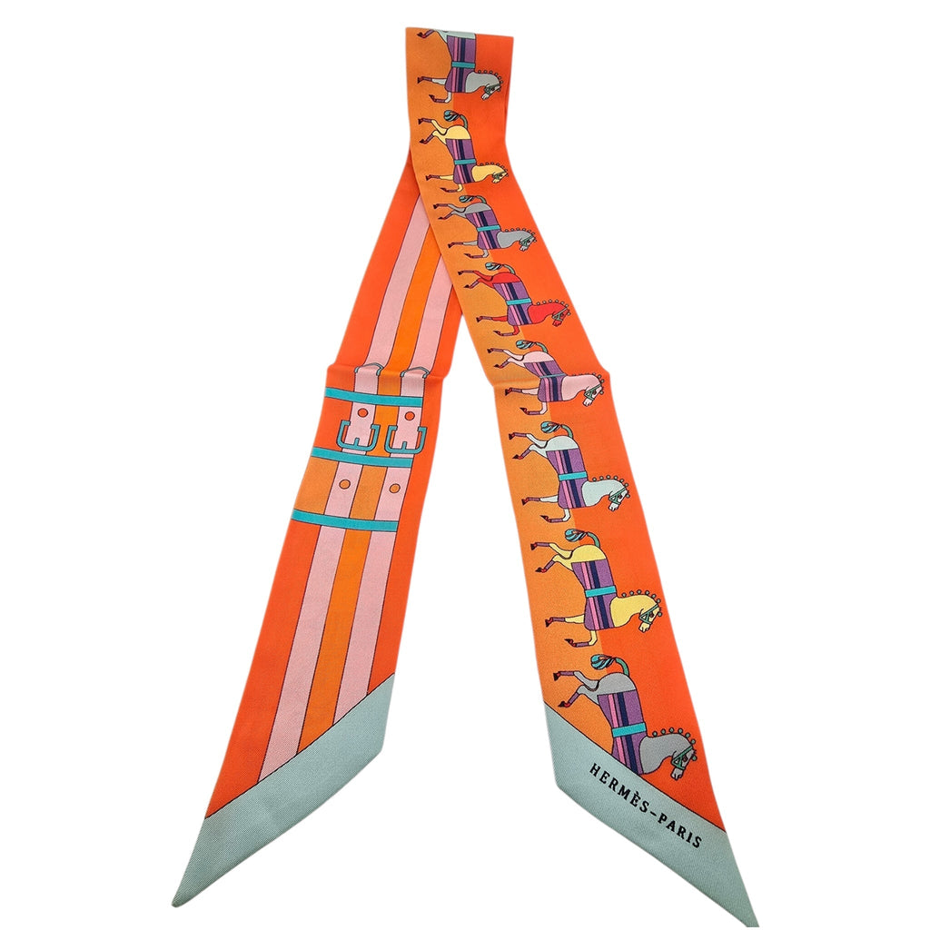 Hermes Silk Racobar Twilly HERMES